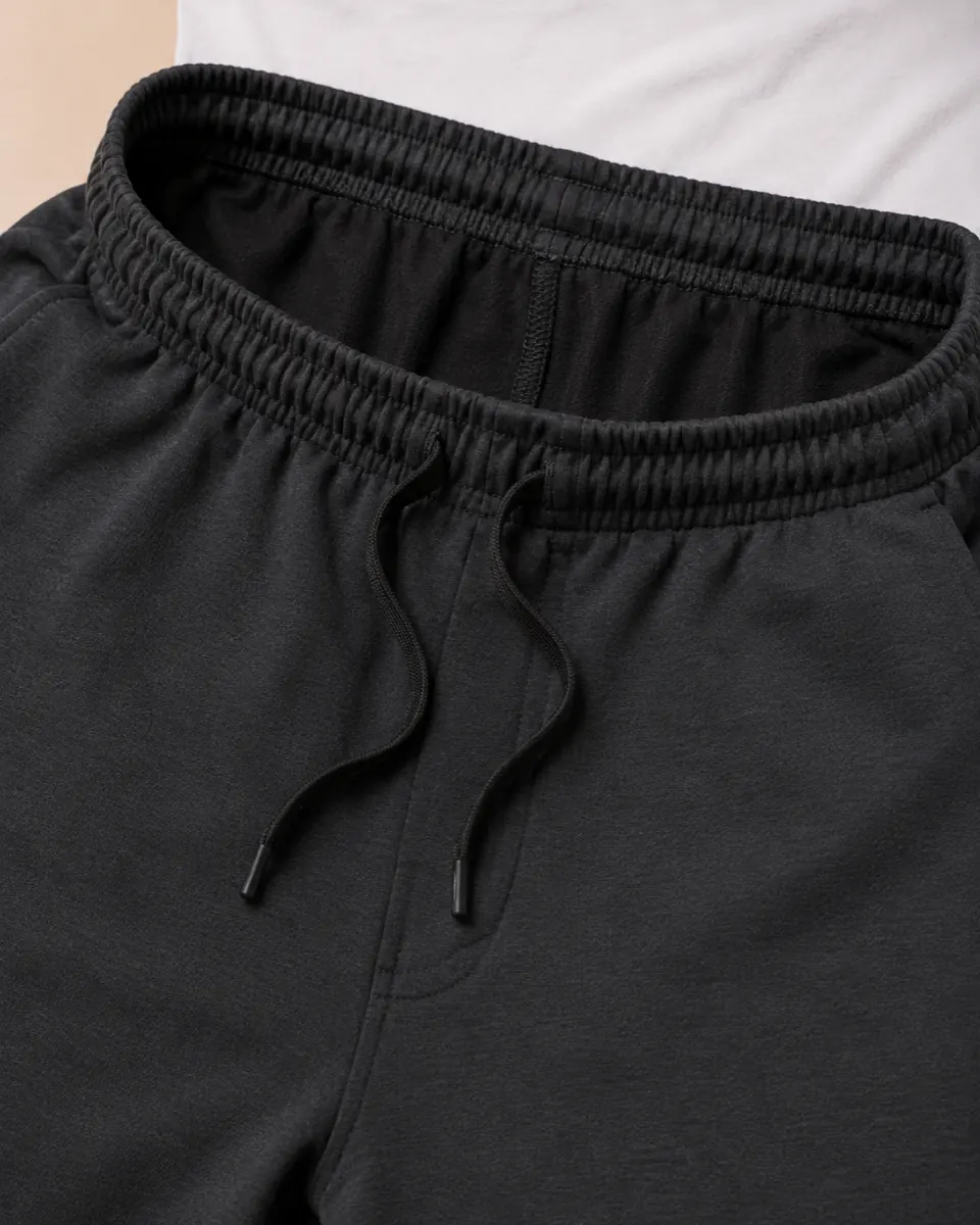 Plus size joggers elastic waistband drawstring close-up