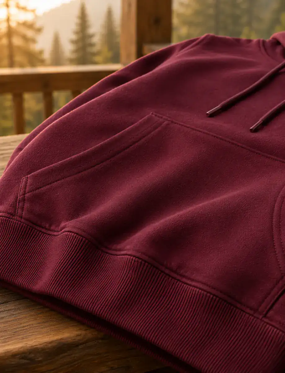 OutfitPlus XXL Pullover Hoodie, close-up of the fabric texture